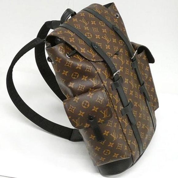 Louis Vuitton Monogram Macassar Christopher PM Backpack Brown - Picture 2 of 9